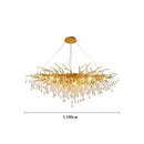 Axyaa Luxury Crystal Chandelier: Modern Tree Branch Design for Bedroom and Living Room Lighting