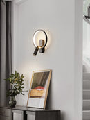 Axyaa Luxury Brass Copper LED Reading Wall Lamp