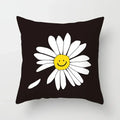 Nordic Daisy Print Pillow Cover by Axyaa - Modern Floral Cushion for Living Room