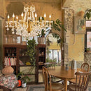 Axyaa Gold Crystal Chandelier for Luxurious Living Spaces