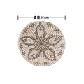 Axyaa Seaweed Woven Plate: Stylish Straw Decorative Art for B&B Ornaments