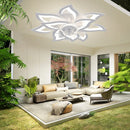 Axyaa Flower Shape Smart Ceiling Fan Lights with Remote Control for Modern Home Decor