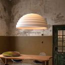 Axyaa White Resin Terrace Chandelier LED Pendant Light for Modern Interior Decor