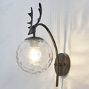 Axyaa LED Glass Spherical Wall Lamp for Home Living Room Bedroom Hallway Lighting