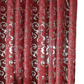 Axyaa Luxury Floral Jacquard Tulle Eyelet Curtains - European Style for Living Room