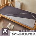 Axyaa Cotton Student Mattress Cover, All-Inclusive Zipper, Single Piece