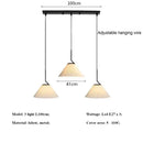 Cream Pleated Pendant Light for Living Room | Axyaa Chandelier | Nordic Style Loft Hanging Lamp