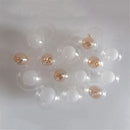 Axyaa 1/4/8pcs Pack 1cm Opening Globe G4 Glass Shade Replacement - D8cm D10cm 11mm Fitter Glass Lampshade Cover