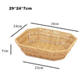 Axyaa Retro Chic Rattan Fruit Plate: Creative Woven Multipurpose House Candy Tray
