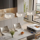 Axyaa LED Arc Pendant Light: Bright & Energy Efficient for Contemporary Dining Room