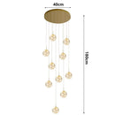 Axyaa Nordic Stair Chandelier Pendant Lights for Living, Bedroom, and Dining Room