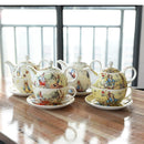 Axya Cartoon Cute Bone Tea Set with Teapot, Cup, Saucer - European Afternoon Tea