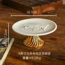 Axyaa Ceramic Dessert Plate Set. High-Footed, European-Inspired Design for Elegant Dining.