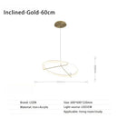 Axyaa Nordic Acrylic Chandelier LED Ceiling Light for Living Room Kitchen Restaurant