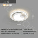 Axyaa Gold Acrylic LED Round Ceiling Lamp - Modern Minimalist Nordic Chandelier