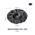 Axyaa Ceramic Pleated Dining Plate Set for High-end Dining Experience