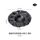 Axyaa Ceramic Western Dining Plate Set for High-End Restaurants & Home - Pleated Design