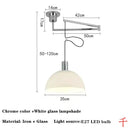 Axyaa Nordic LED Chandelier: Modern Minimalist Kitchen Island Table Light