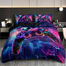 Axyaa 3D Basketball Controller Quilt Cover Set with 2 Pillowcases, High-definition Printing
