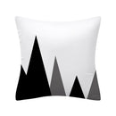 Axyaa Geometry Polyester Cushion Cover 45x45, Decorative Sofa Pillowcase Blue Yellow Black Home Décor