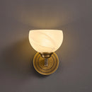 Axyaa Spanish Marble Alabaster Wall Lamp - Elegant All-Copper Design for Home Décor
