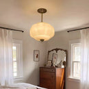 Axyaa Pumpkin Glass Chandelier - Modern Chinese Style for Home and Restaurant