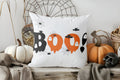 Axyaa Cute Ghost and Pumpkin BOO Pillow Cover for Sofa and Bedroom