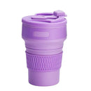 Axyaa Silicone Travel Cup: Portable Folding Water Cup for Outdoor Camping & Sports