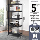 Axyaa Printer Stand Rack Vertical Cabinet Shelf for Kitchen Microwave Audio Video Media