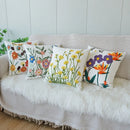 Axyaa Embroidered Floral Pillowcase 45X45 - Sofa Cushion Cover Home Decor