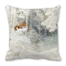 Axyaa Merry Christmas Cotton Linen Pillowcase Home Decor Happy New Year