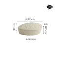 Axyaa Stone Pattern Ceramic Dessert Bowl with Lid, Ideal for Stew, Soup, and Salad