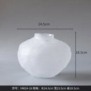 Axyaa Irregular Pleats Glass Vase for Home Decor
