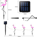 Axyaa Flamingo Solar Stake Lights for Garden - Outdoor Lawn Decorations and Ornaments