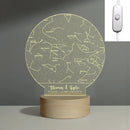 Axyaa Star Map Night Light Custom Name/Date USB Lamp - Anniversary Wedding Birthday Gift