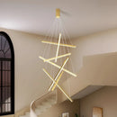 Axyaa Nordic Stair Chandelier Set for Living and Dining Room Lighting