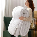 Axyaa Winter Quilt Double Size Bed Blanket - Thick & Soft Solid Color Comforter