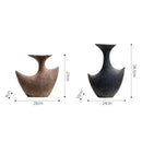 Axyaa Geometric Radians Ceramic Vase for Floral Arrangements