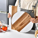 Axyaa Wood Marble Cutting Board Kitchen Gadgets Serving Board Kitchen Accessories