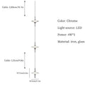 Axyaa Luxury LED Ceiling Chandelier for Home Decor