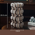 Axyaa Ceramic Vase Plant Pot Floral Vases Room Decor Aesthetic Ornaments