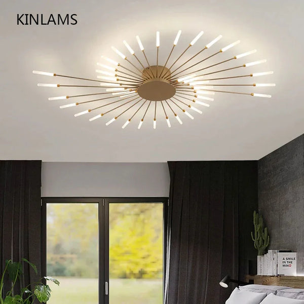 Modern Gypsophila LED Pendant Chandelier by Axya for Home Living Room, Bedroom & Study