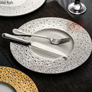 Axya Ceramic Electroplated Dinner Plate ‑ Restaurant Specialty Tableware