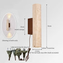 Axyaa Vintage Yellow Travertine Stone LED Wall Lamp