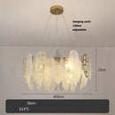 Autumn Leaves Glass LED Pendant Light by Axyaa, Dimmable Art Deco Hanging Lamp