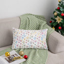 Axyaa Gold Snowflake Plush Pillowcase Set - Winter Headboard Cover