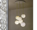 Axyaa Marble Pendant Light: Nordic Modern Luxury for Kitchen, Living Room, Bedroom, LED Coffee Shop