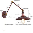 Axyaa Industrial Rustic LED Wall Sconce Lamp for Hallway and Bedroom