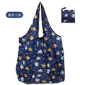 Axyaa Foldable Reusable Grocery Bag Animal Flower Pattern Large Capacity Waterproof Shoulder Bag