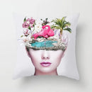 Rose Flora Pattern Pillow Case by Axyaa - Decorative Cushion Covers